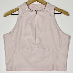 Athleta Crosstrain Zip Tank – Blush Pink (Women’s Large)